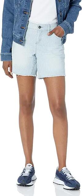 Carve Designs Oahu 6 Railroad Stripe Shorts (Indigo Stripe) Women's Clothing Cover