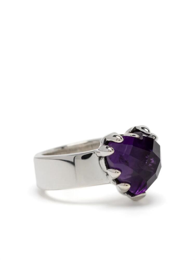 Stolen Girlfriends Club Love Claw amethyst ring - Purple Cover