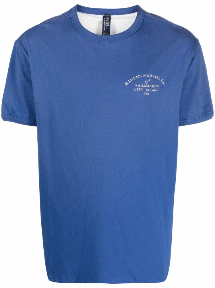 Polo Ralph Lauren logo-print cotton T-shirt - Blue Cover