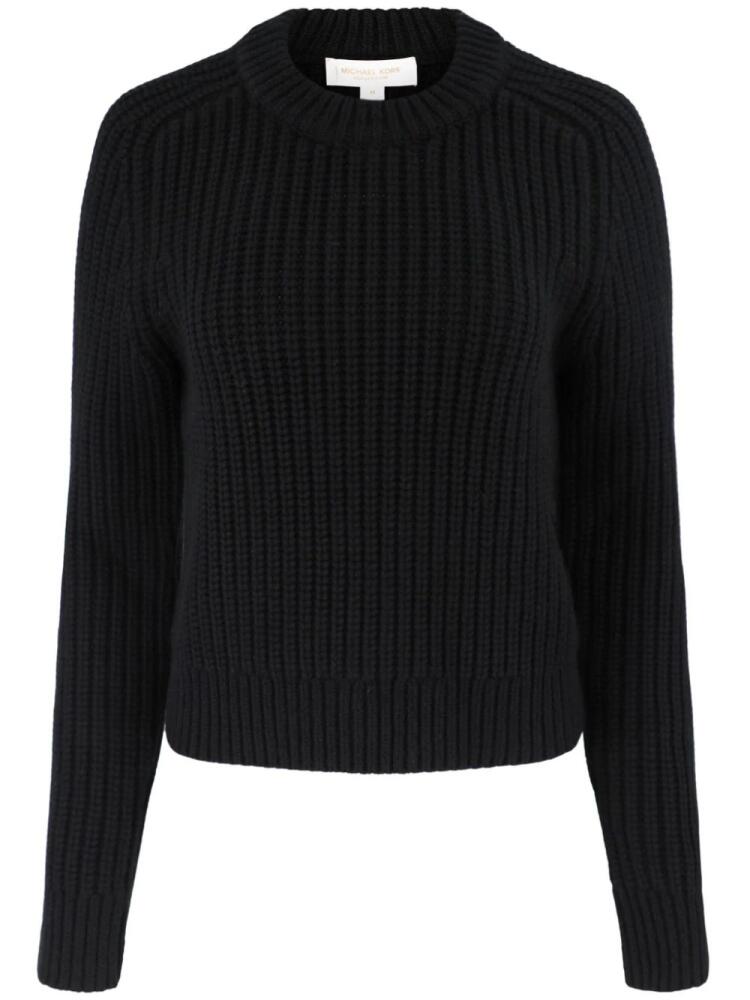 Michael Kors Collection ribbed-knit jumper - Black Cover