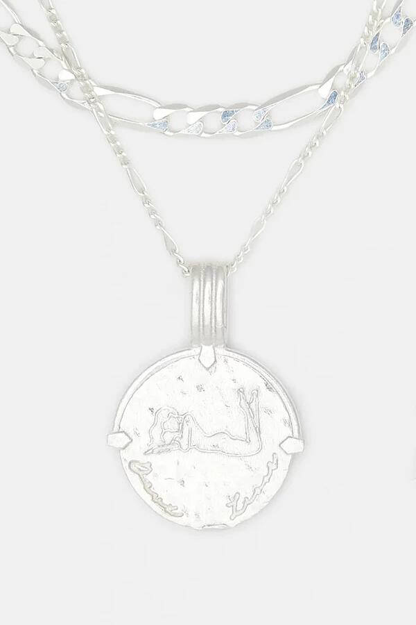 Deux Lions Jewelry Sterling Silver Sicilian Zodiac Layered Necklace in Scorpio Cover