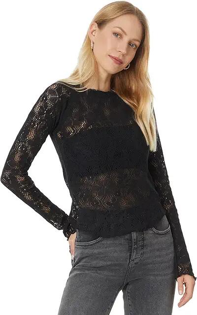 Free People In The Meadow Tee (Black) Women's Clothing Cover