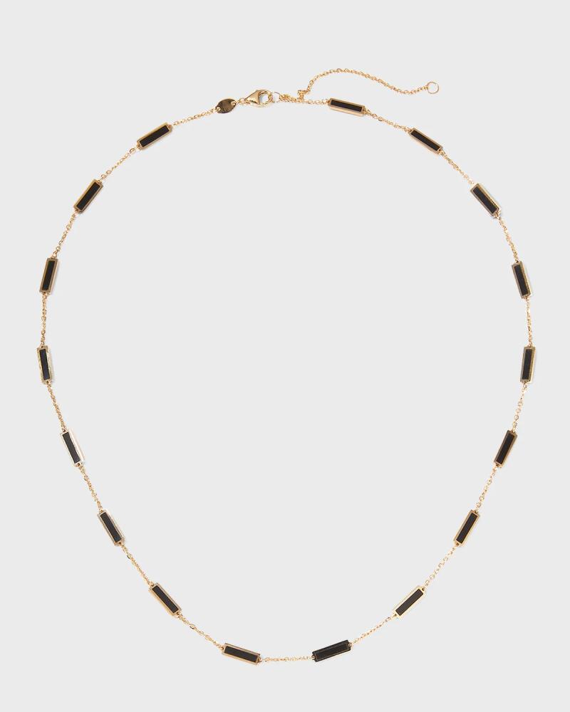 Frederic Sage Yellow Gold 17-Stations Black Onyx Necklace Cover