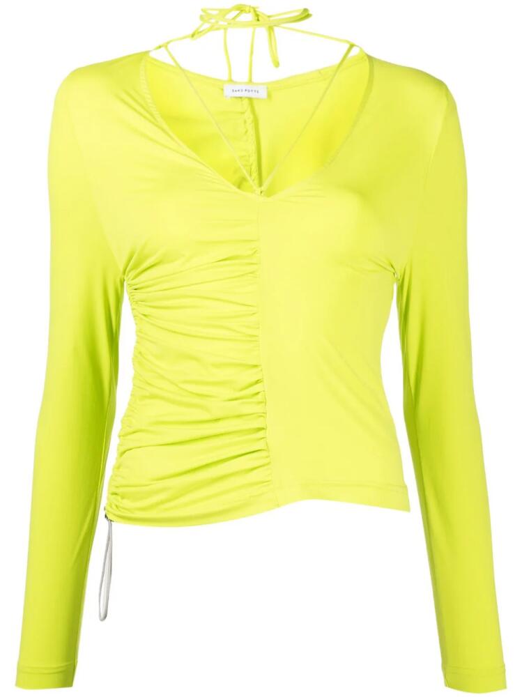 Saks Potts Buta ruched top - Yellow Cover