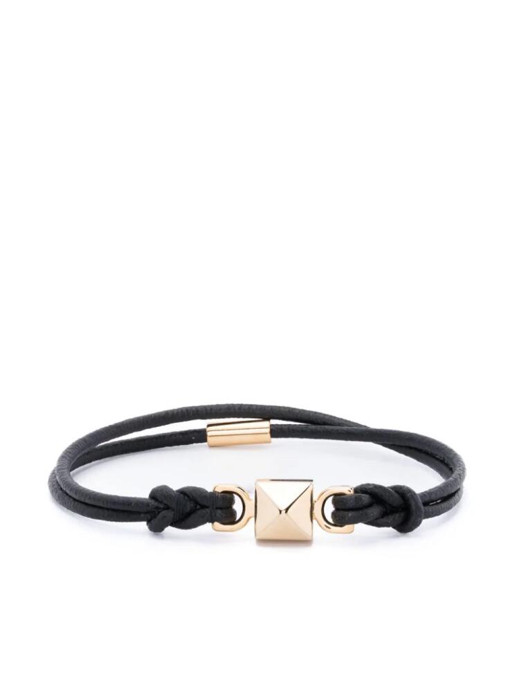 Valentino Garavani Rockstud leather bracelet - Black Cover