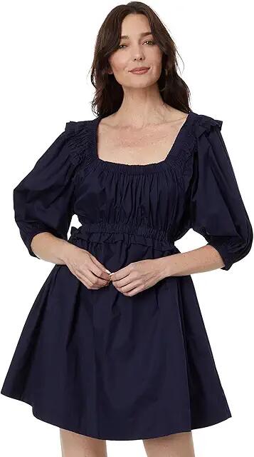 en saison Brigitta Mini Dress (Navy) Women's Clothing Cover