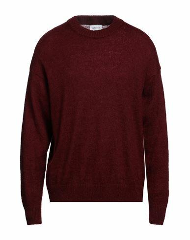 Amish Man Sweater Burgundy Acrylic, Mohair wool, Polyamide Cover