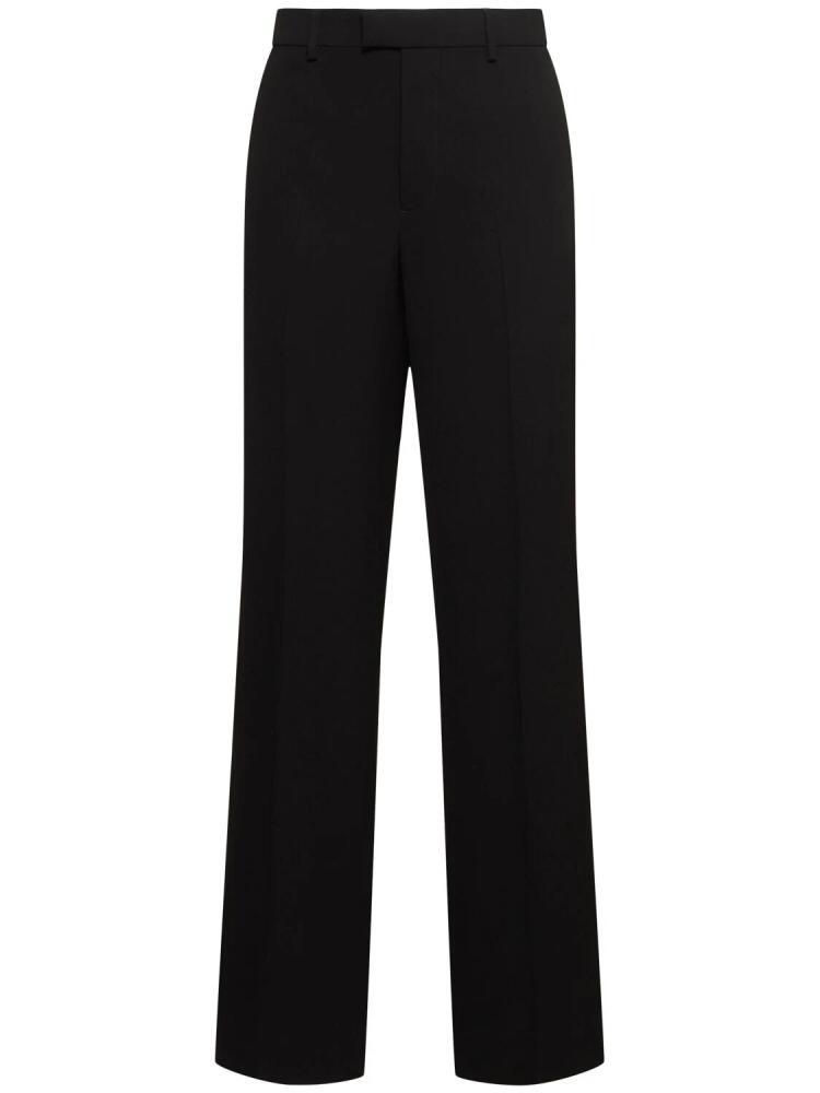 ANN DEMEULEMEESTER Gaspar Flared Viscose Blend Twill Pants Cover