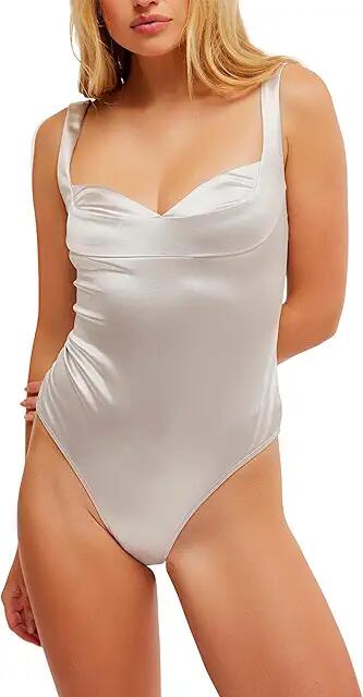 Free People Casino Dusk To Dawn Bodysuit (Silver Casino) Women's Clothing Cover