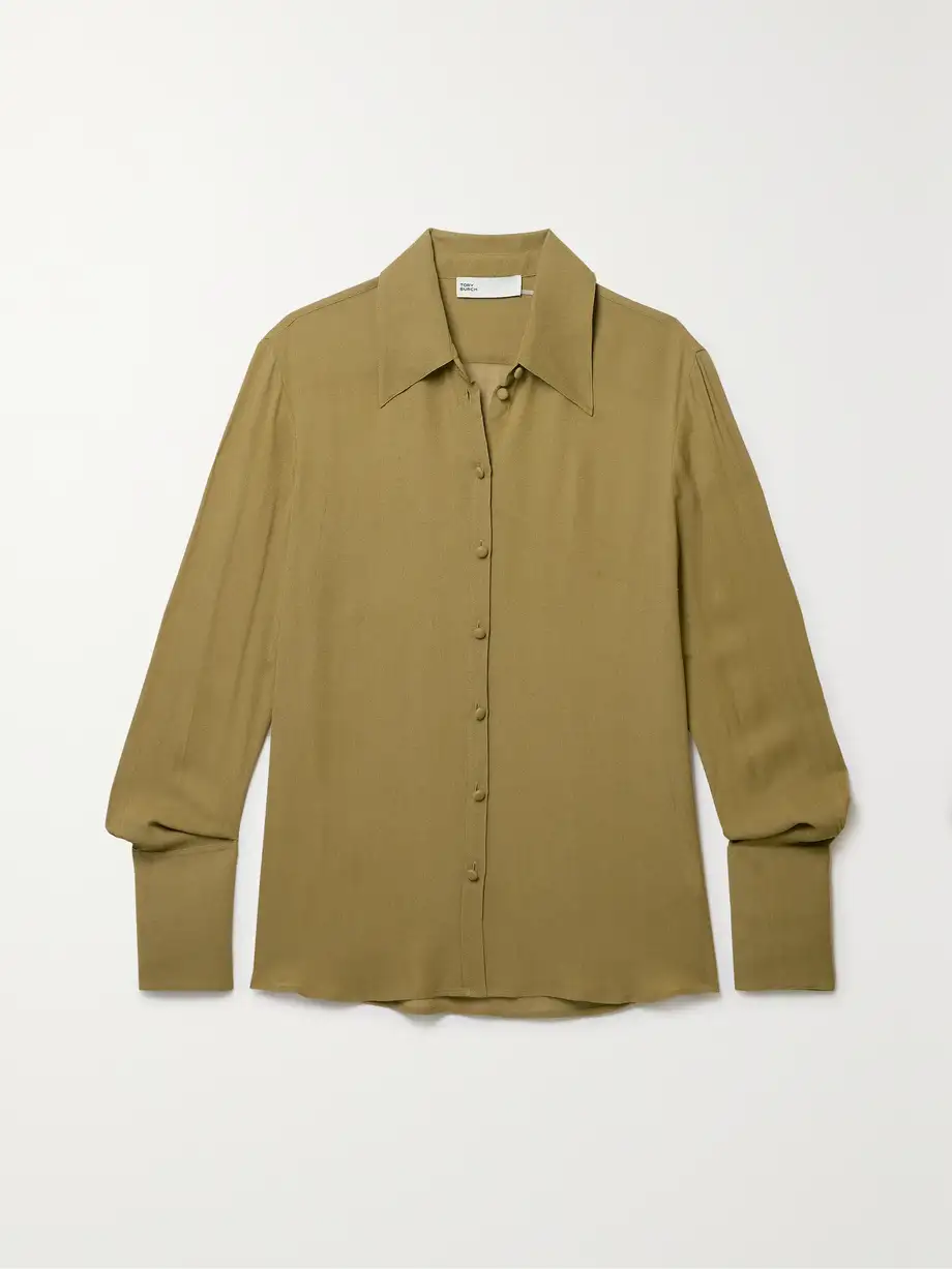 Tory Burch - Georgette Shirt - Green Cover