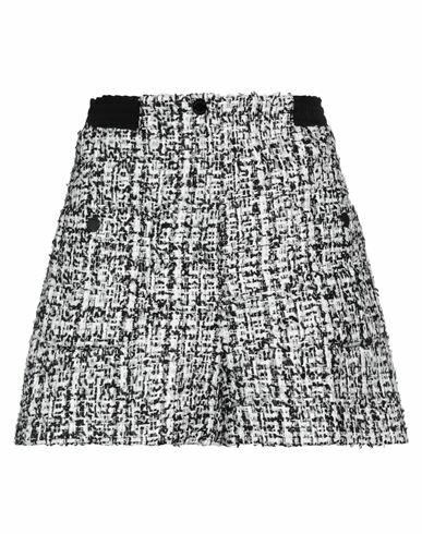 Sandro Woman Shorts & Bermuda Shorts Black Polyester, Cotton, Viscose, Metallic Polyester Cover