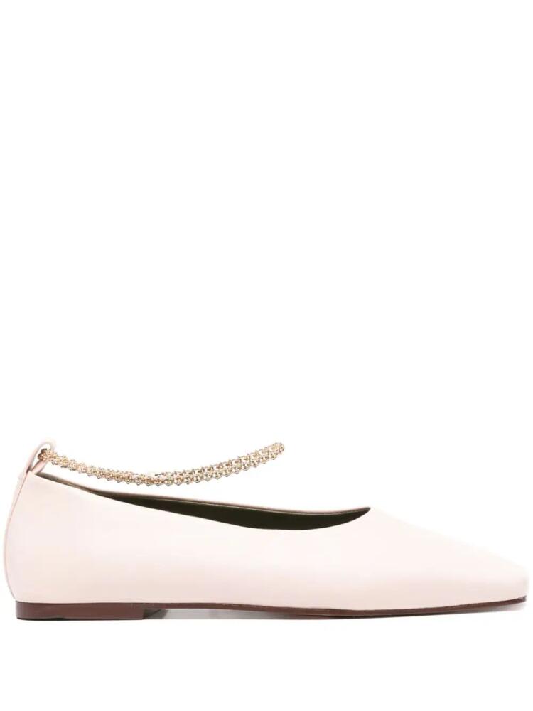 MARIA LUCA Augusta leather ballerina shoes - Pink Cover