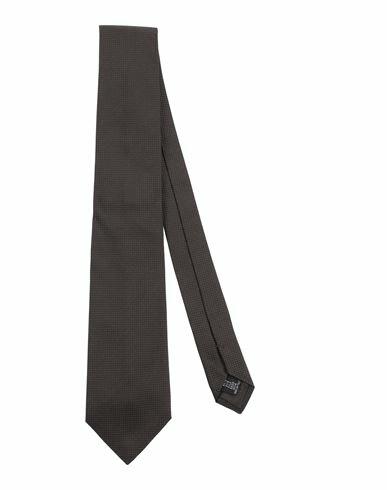 Caruso Man Ties & bow ties Dark brown Silk Cover