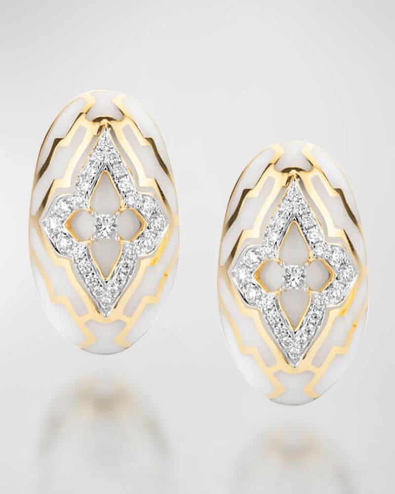 Farah Khan Atelier 18K Yellow Gold Atlas White Gstaad Day Dreamer Earrings Cover