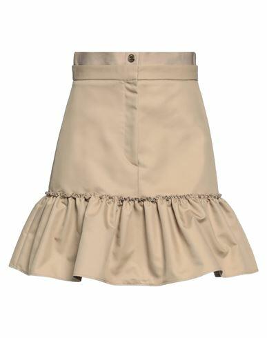 Sandro Woman Mini skirt Beige Cotton, Polyester Cover