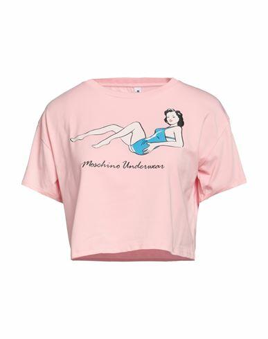 Moschino Woman Undershirt Salmon pink Cotton, Elastane Cover