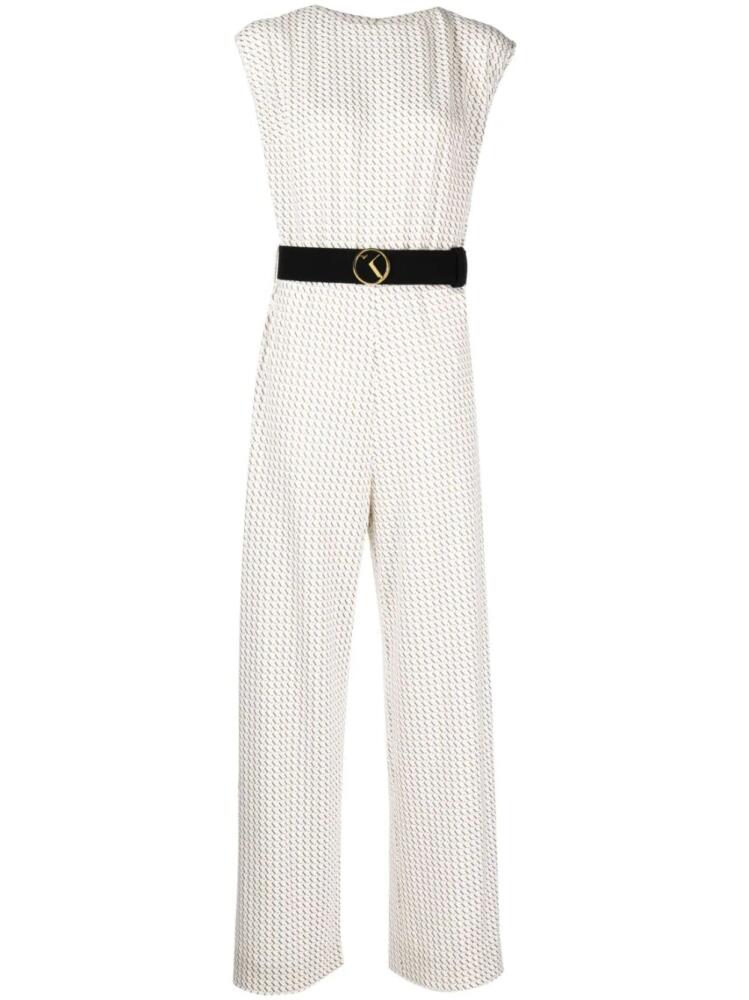 Saiid Kobeisy short-sleeve jumpsuit - White Cover