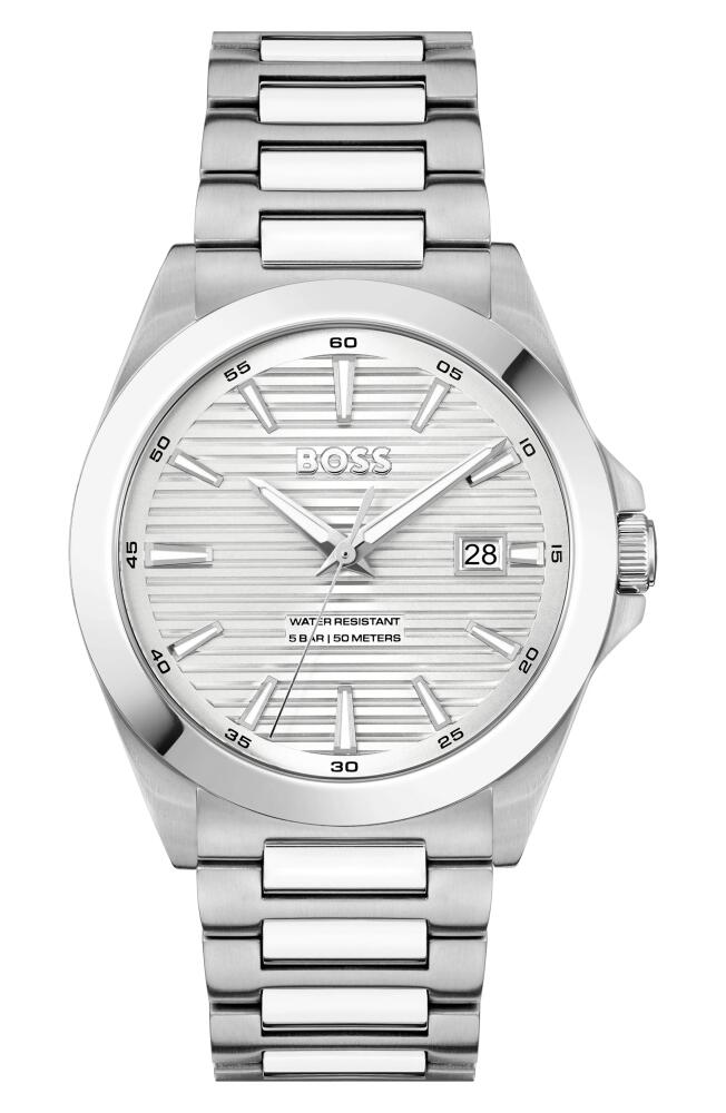 BOSS Strike Bracelet Watch, 41mm in Silver Cover