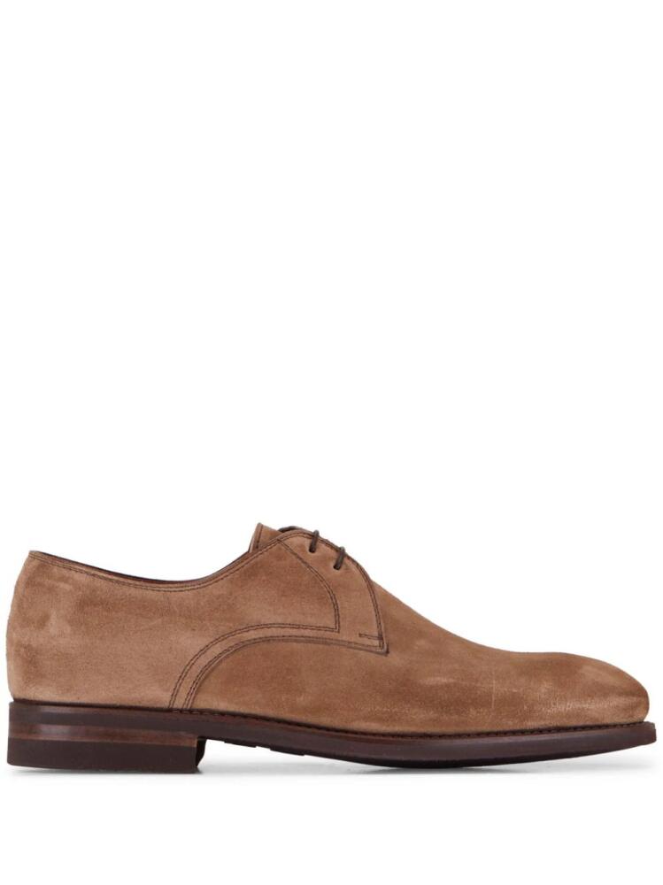 Bontoni Carnera suede Derby shoes - Brown Cover