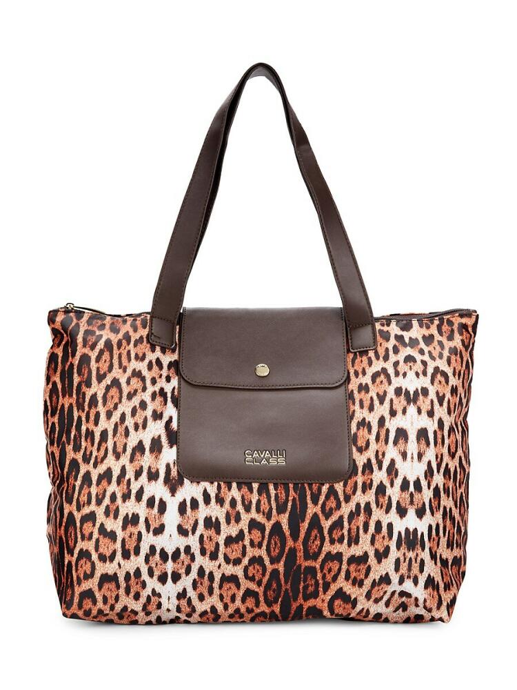 Cavalli Class by Roberto Cavalli Women's Large Leopard Print Tote - Leopard Cover