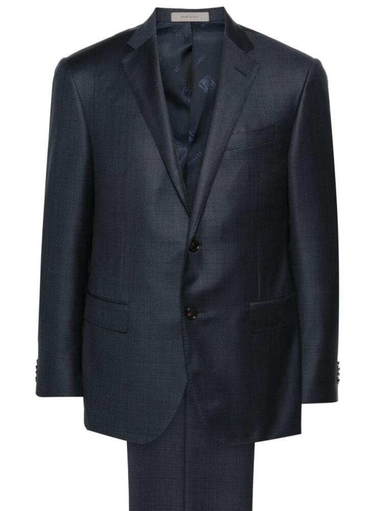 Corneliani check-pattern suit - Blue Cover