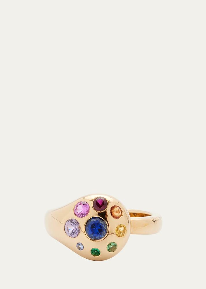 Brent Neale 18k Yellow Gold Rainbow Petal Ring Cover