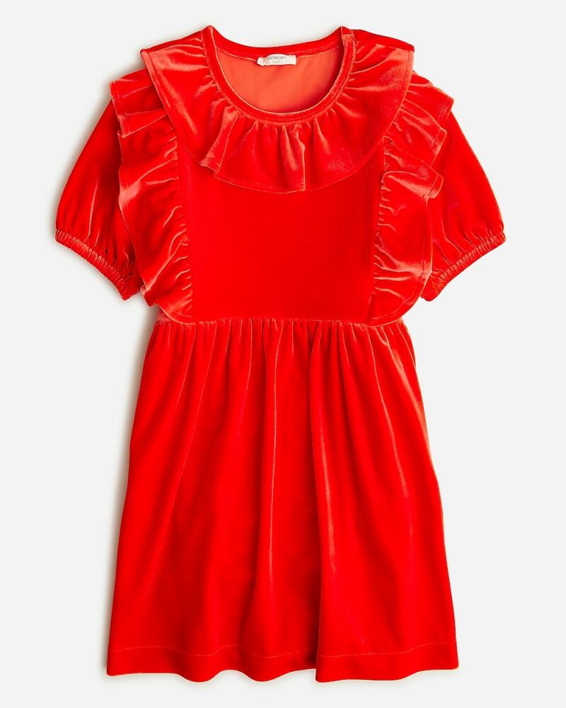 J.Crew Girls' ruffle-collar velvet dress Cover