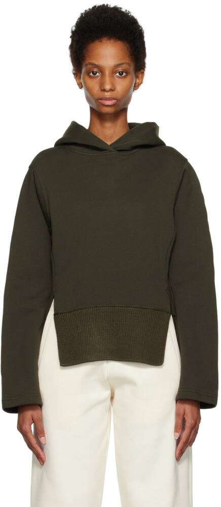 VAARA Khaki Ribbed Hoodie Cover