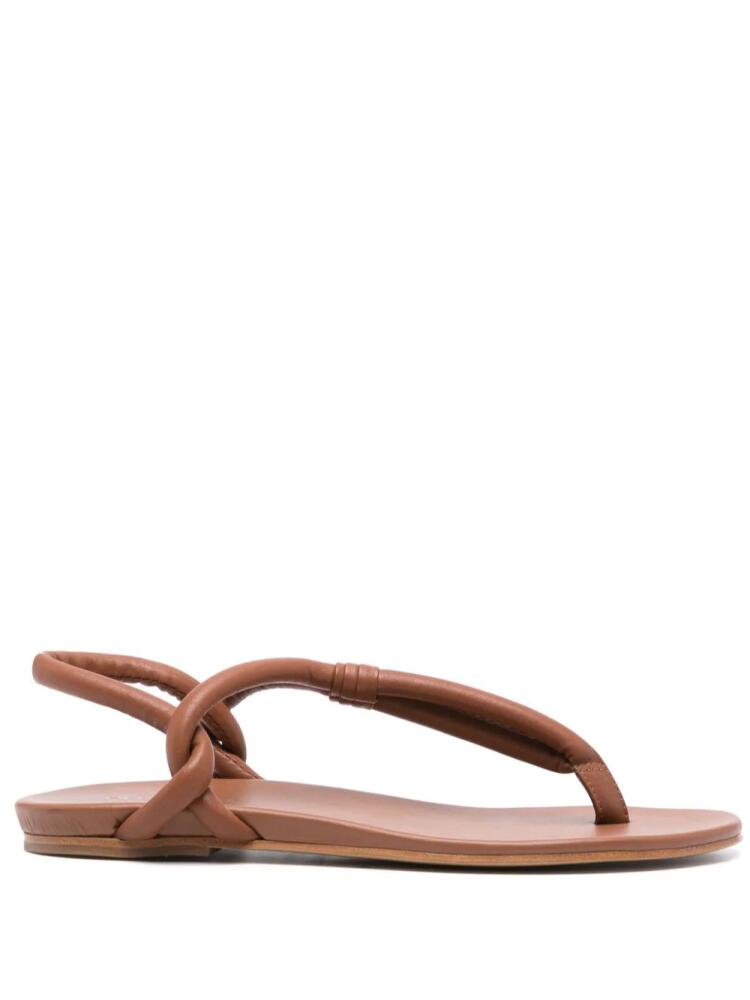 Del Carlo Dytt padded leather sandals - Brown Cover