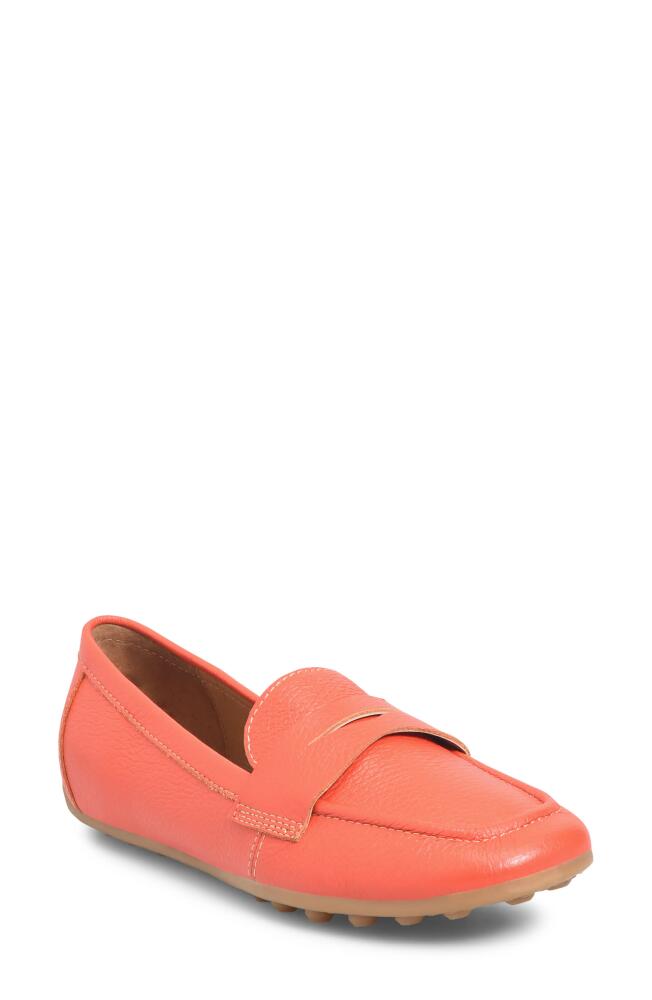 Söfft Allie Moc Toe Penny Loafer in Coral Cover