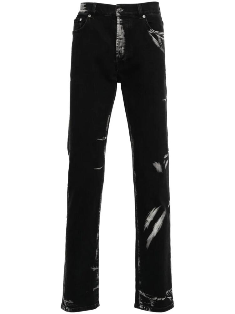 Iceberg bleached-effect slim-fit jeans - Black Cover