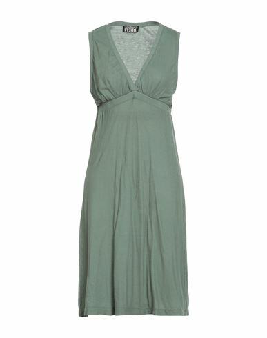 Gianfranco Ferre' Woman Midi dress Military green Cotton Cover