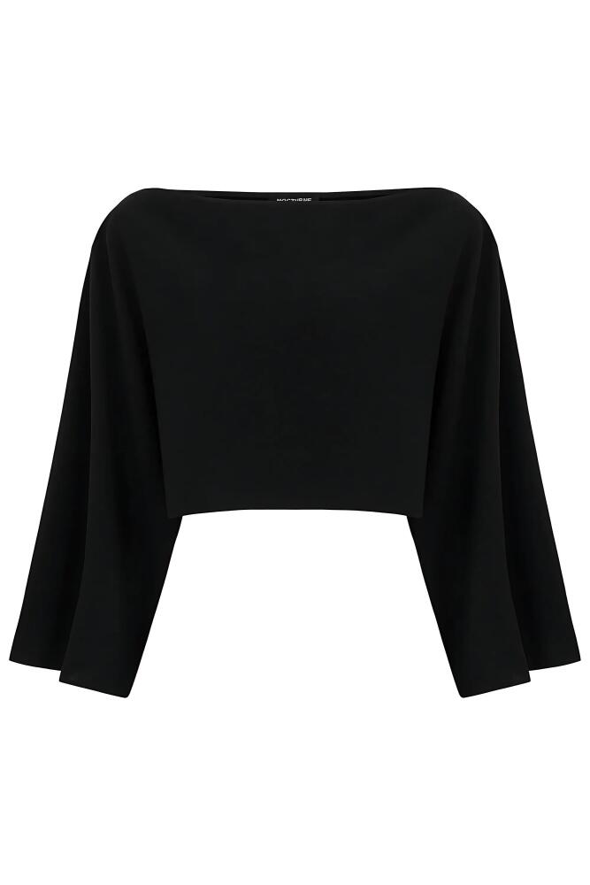 Nocturne Boat Neck Blouse in Black Cover