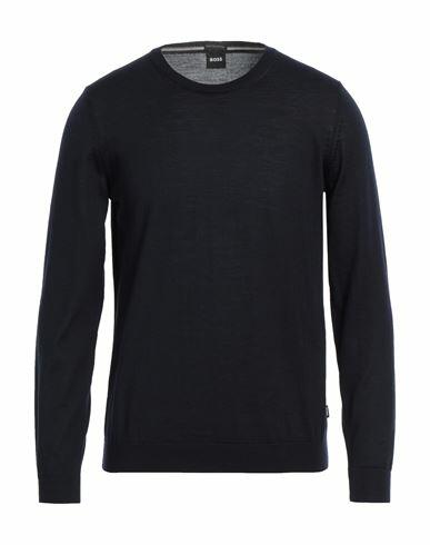 Boss Man Sweater Midnight blue Virgin Wool Cover