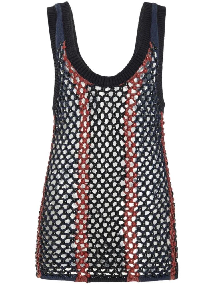 diotima Dennis Marina mesh tank top - Blue Cover