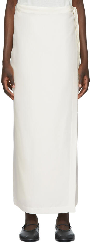 The Row SSENSE Exclusive Off-White Olina Maxi Skirt Cover