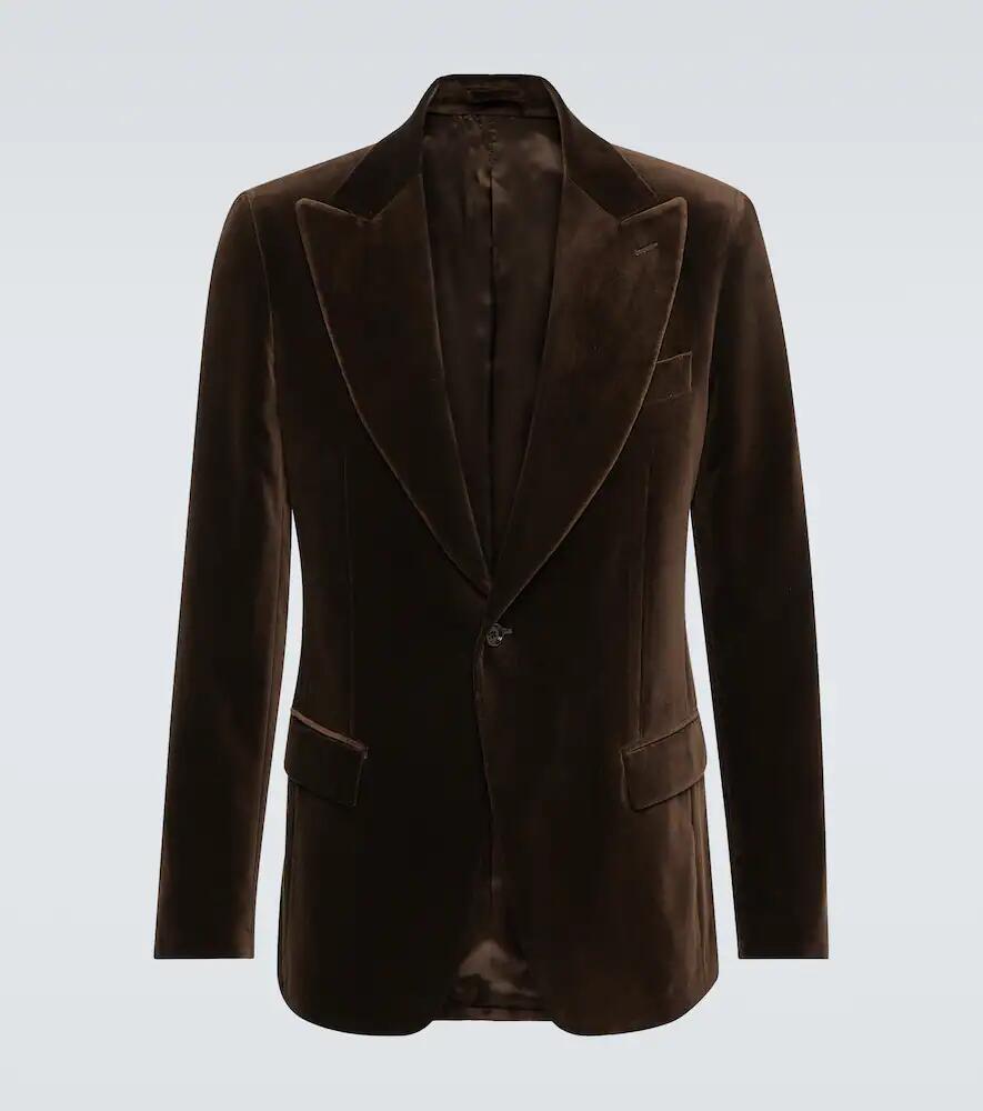 Lardini Cotton-blend velvet blazer Cover