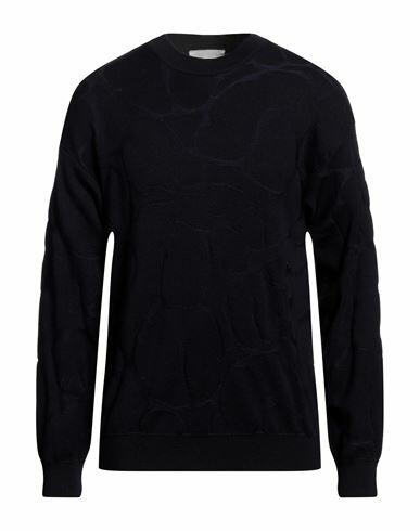 Lucques Man Sweater Midnight blue Wool, Polypropylene Cover