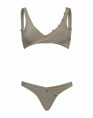 Moeva Woman Bikini Military green Polyamide, Elastane Cover