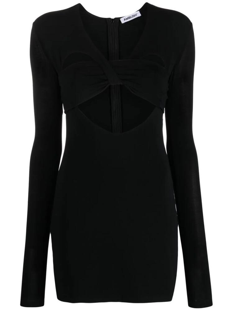 AMBUSH heart-shaped minidress - Black Cover