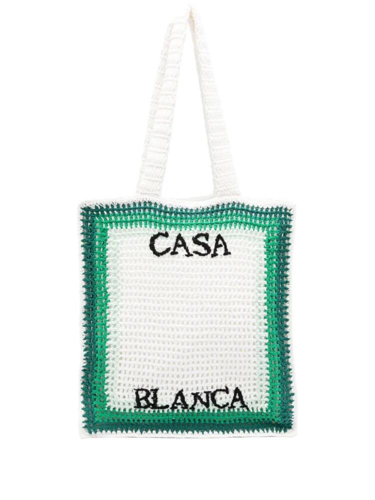 Casablanca Tennis crochet bag - Green Cover