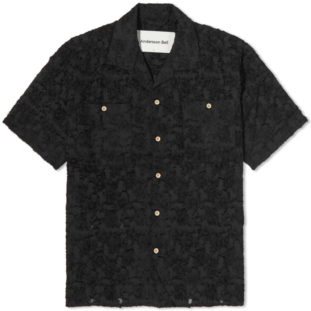 Andersson Bell Men's Bali Vacation Shirt in Black Cover