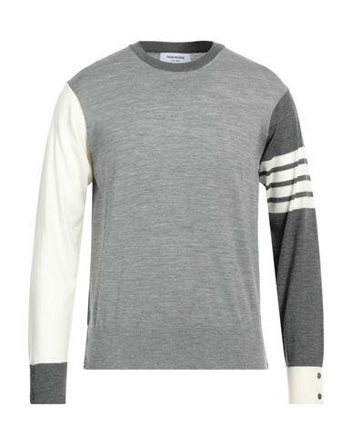 Thom Browne Man Sweater Grey Wool Cover