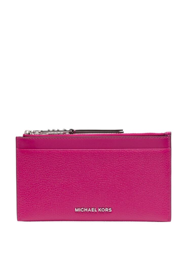 Michael Kors Empire leather card holder - Purple Cover