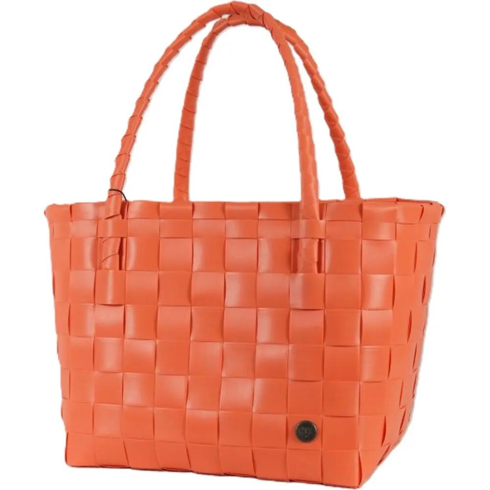 Handed By Paris Recycled Plastic Tote Bag in Coral Orange Cover