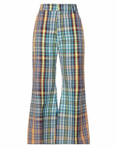 Department 5 Woman Pants Azure Polyester, Cotton Cover