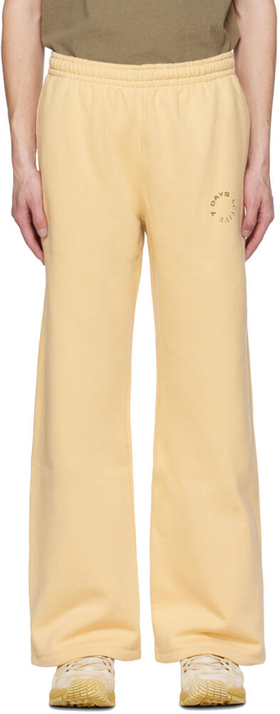 7 DAYS Active Beige Wide-Leg Lounge Pants Cover