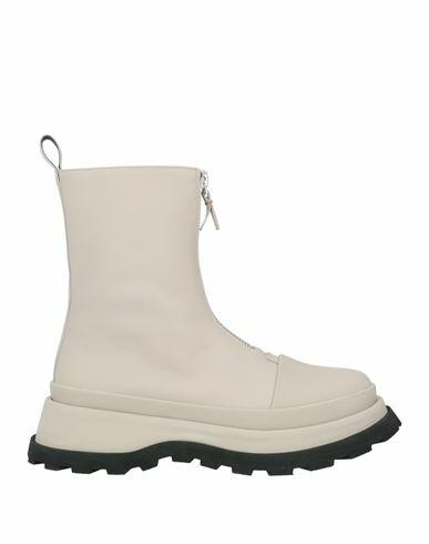 Jil Sander Woman Ankle boots Off white Soft Leather Cover