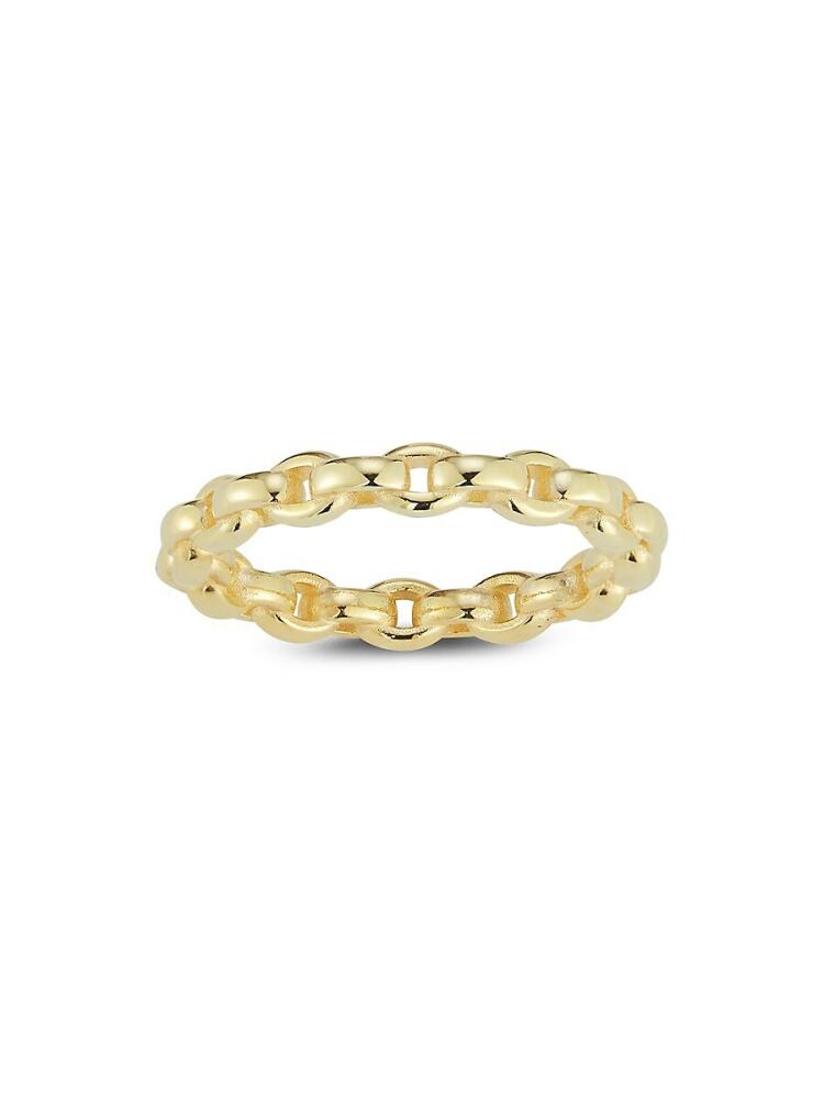 SPHERA MILANO Women's 14K Yellow Goldplated Sterling Silver Chain Ring Cover