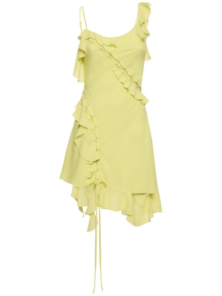 ACNE STUDIOS Ruffled Satin Mini Dress Cover